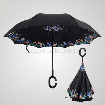 2017 upside down reverse umbrella for car rain