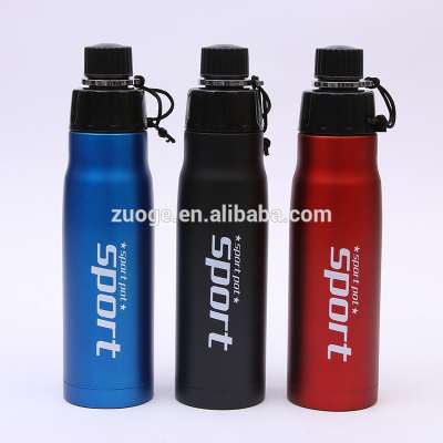 ZUOGE Fahion 3 colors 600ml water drinking bottle double wall vacuum cup bottle